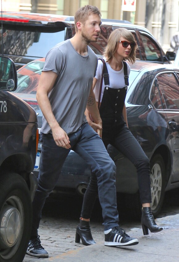 Calvin Harris et Taylor Swift à New York, le 28 mai 2015.