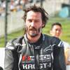 Keanu Reeves essaye sa moto sur le circuit de Suzuka au Japon le 25 Juillet 2015