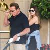 Arnold Schwarzenegger célébrait son 68e anniversaire entouré de son épouse dont il est séparé Maria Shriver,ainsi que ses quatre enfants au Montage Hotel de Beverly Hills, le 30 juillet 2015