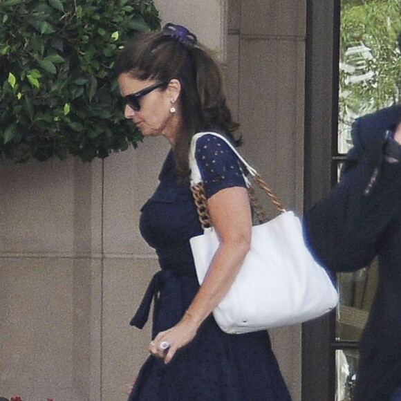 Maria Shriver a célébré les 68 ans d'Arnold Schwarzenegger, à l'Hôtel Montage de Beverly Hills, le 30 juillet 2015.