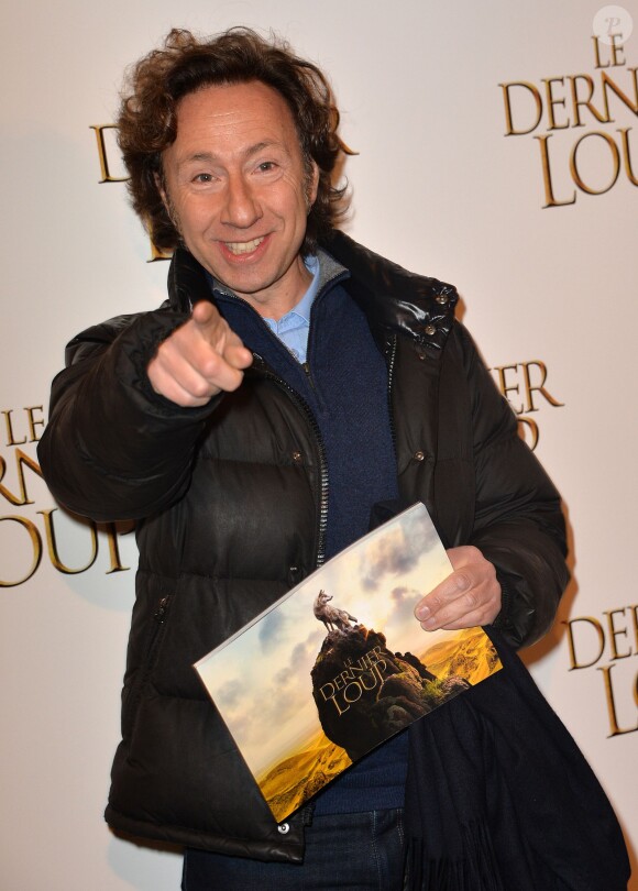 Stéphane Bern - Avant-première du film "Le dernier Loup" à l'UGC Normandie sur les Champs-Elysées à Paris, le 16 février 2015.