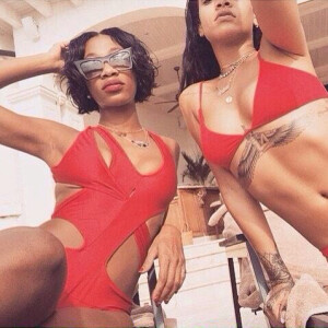 Photo de Melissa Forde et  Rihanna publiée le 26 décembre 2014.