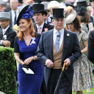 Sarah Ferguson et le prince Andrew prenaient part ensemble, avec également leurs filles les princesses Beatrice et Eugenie d'York, au Royal Ascot le 19 juin 2015.