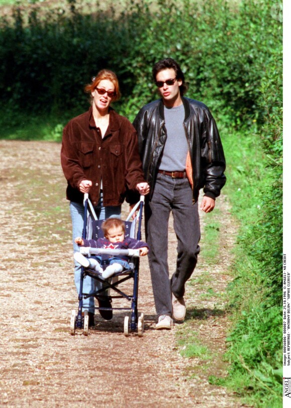 Anthony Delon et son ex-épouse Sophie en octobre 1996 à Rome