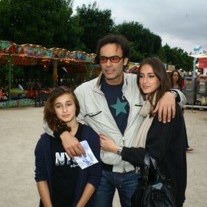 Anthony Delon avec ses filles Liv et Loup - Inauguration de la fete foraine des Tuileries a Paris Le 28 Juin 201329/06/2013 - Paris