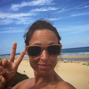 Natasha St Pier à la plage le 30 juillet 2015