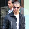 Nick Jonas, crâne rasé, sort de l'hôtel Bowery à New York. Le 19 juillet 2015