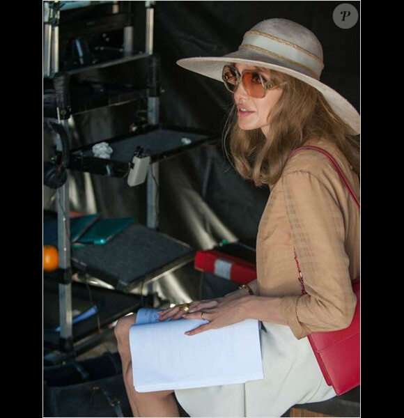 Angelina Jolie sur le tournage de By The Sea.