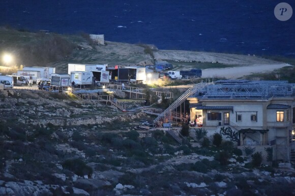 Exclusif - Brad Pitt et Angelina Jolie, sur le tournage de "By the sea" sur l'île de Gozo à Malte le 9 novembre 2014