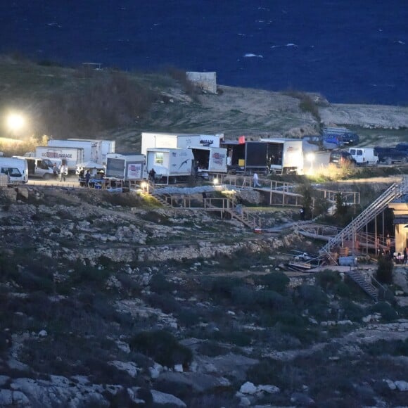 Exclusif - Brad Pitt et Angelina Jolie, sur le tournage de "By the sea" sur l'île de Gozo à Malte le 9 novembre 2014