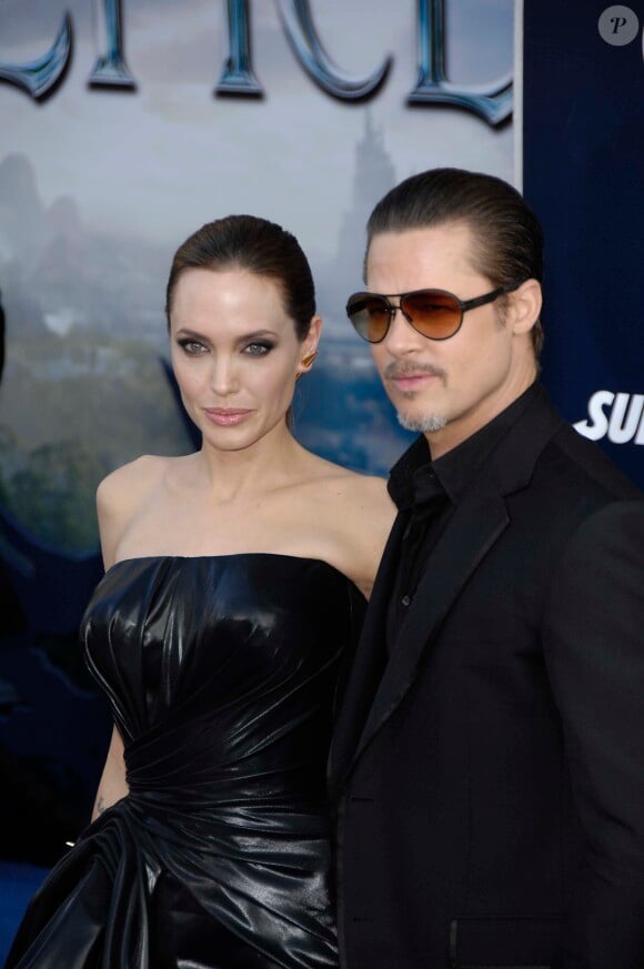 Angelina Jolie et Brad Pitt à Los Angeles, le 29 mai 2014.