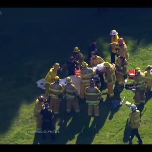 Capture d'écran - Harrison Ford a été blessé quand le petit avion biplace dans lequel il se trouvait s'est écrasé sur un parcours de golf à Venice, dans la banlieue de Los Angeles, le 5 mars 2015.