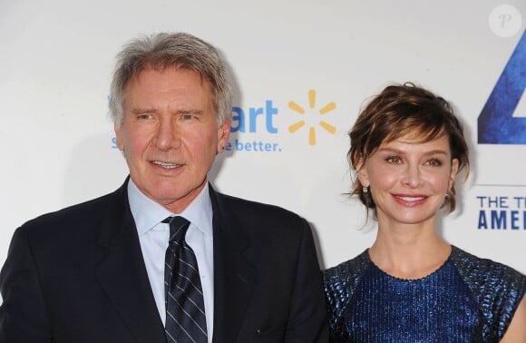 Harrison Ford et Calista Flockhart à Los Angeles le 9 avril 2013.