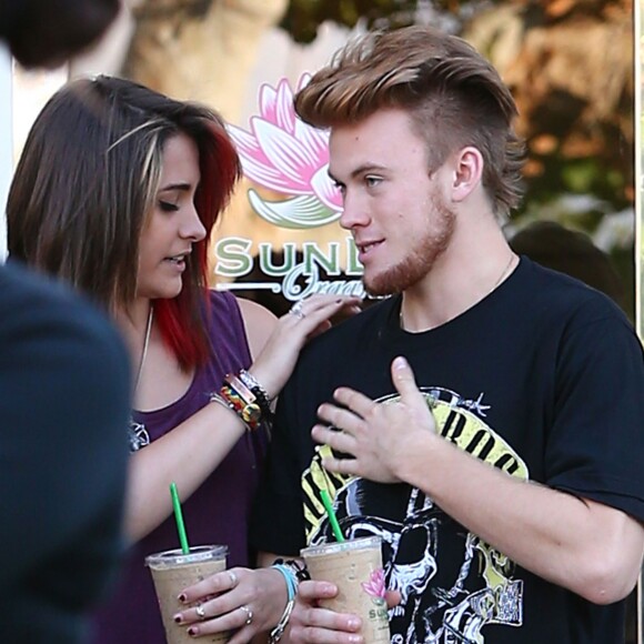 Paris Jackson et son petit ami Chester vont déjeuner à SunLife Organics, Los Angeles, le 16 mai 2015