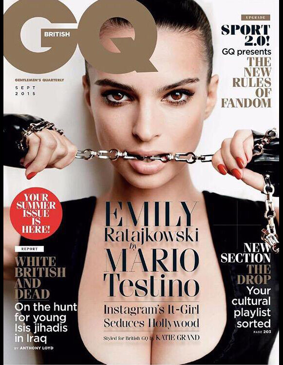L'irrésistible Emily Ratajkowski photographée par Mario Testino pour l'édition british de GQ. Numéro de septembre 2015.