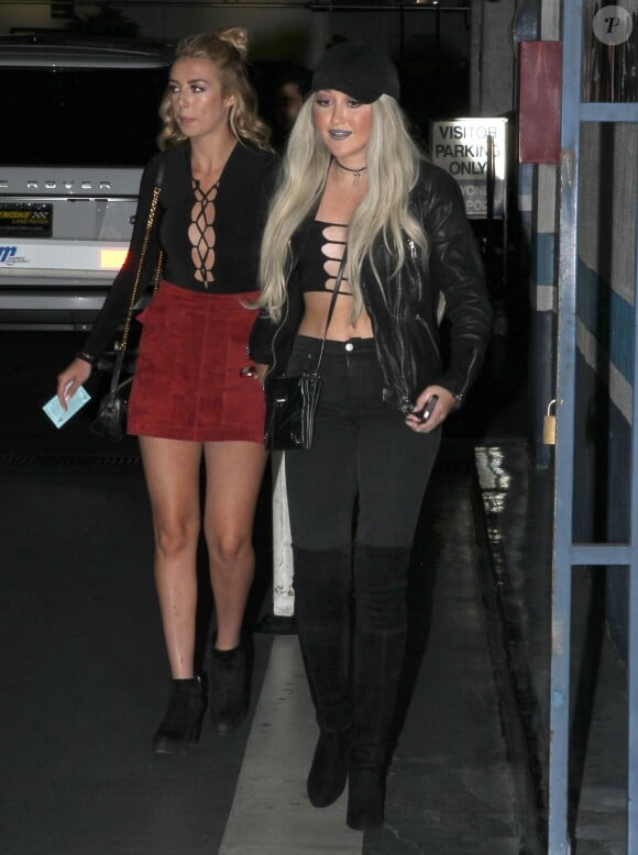 Noah Cyrus - Kylie Jenner fête ses 18 ans avec sa famille et ses amis à West Hollywood, le 9 août 2015.