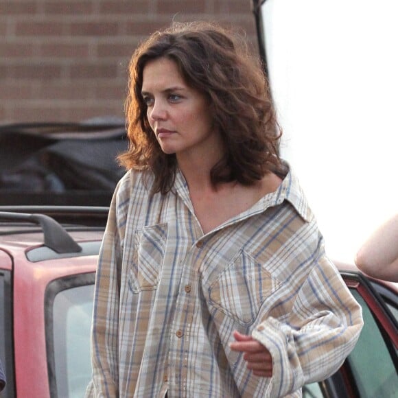 Katie Holmes sur le tournage du film "All We Had" à New York. Le 11 août 2015