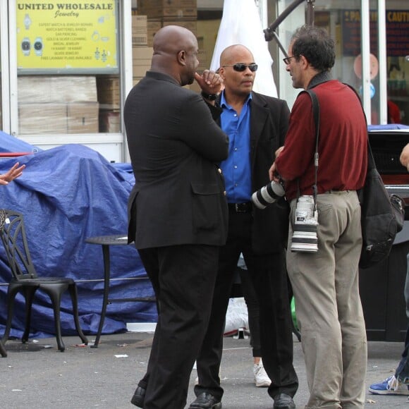 Katie Holmes sur le tournage du film "All We Had" à New York. Le 11 août 2015