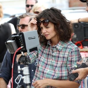 Katie Holmes sur le tournage du film "All We Had" à New York. Le 11 août 2015