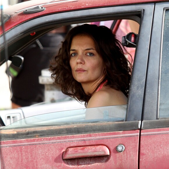 Katie Holmes sur le tournage de "All We Had", à Brooklyn. Le 6 août 2015