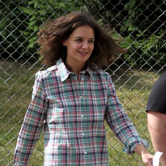 Katie Holmes tourne une des premières scènes de son film "All We Had", Le 6 août 2015