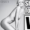 A 57 ans, Sharon Stone pose nue sur la couverture du quotidien new yorkais New York Post du 14 août 2015. La photo fait partie s'une série publiée par le mensuel Harper's Bazaar.