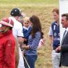 Le prince George de Cambridge lors d'un match de polo du prince William le 14 juin 2015