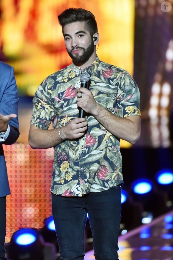 Exclusif - Kendji Girac, dans les arènes de Nîmes à l'occasion de la spéciale Fête de la musique de l'émission La Chanson de l'année sur TF1, le samedi 20 juin 2015.
