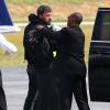Exclusif - Ben Affleck arrive en jet privé à Atlanta le 8 aout 2015