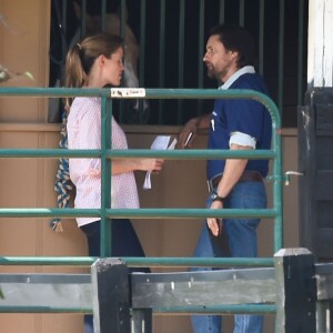 Martin Henderson et Jennifer Garner - Tournage du film "Miracles From Heaven" à Atlanta, le 11 août 2015.