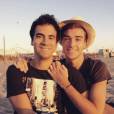 Romain et Alex Goude, photo souvenir postée sur Instagram en août 2015