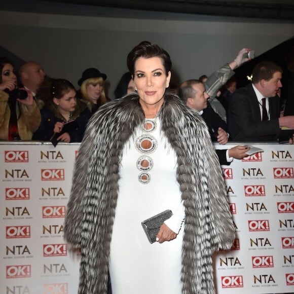 Kris Jenner - Soirée "National Television Award" à Londres le 21 janvier 2015.  