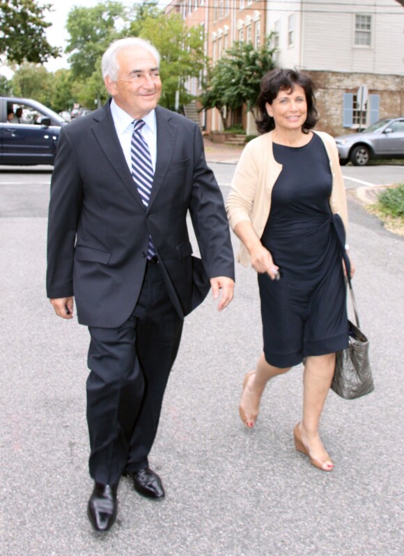 Dominique Strauss-Kahn et Anne Sinclair à Washington le 29 août 2011.