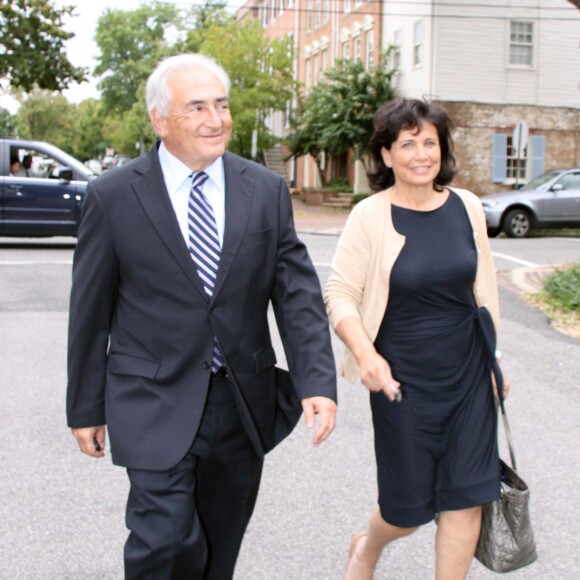 Dominique Strauss-Kahn et Anne Sinclair à Washington le 29 août 2011.