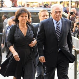 Dominique Strauss-Kahn et Anne Sinclair à New York le 23 août 2011.
