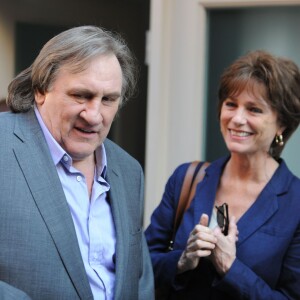 Gerard Depardieu et Jacqueline Bisset à New York, le 25 avril 2013.