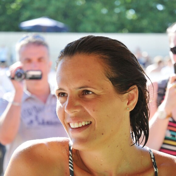 Exclusif - Laure Manaudou à Carcassonne le 28 juin 2015.