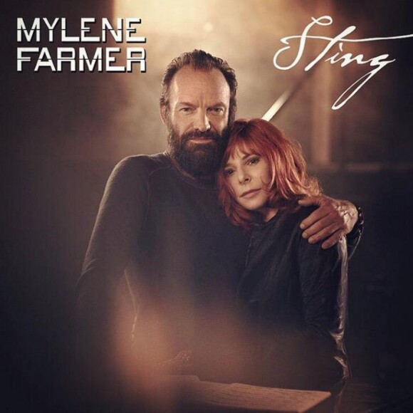 Pochette de disque entre Mylène Farmer et Sting