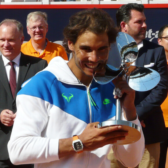 Spain's Rafael Nadal wins the ATP tennis final against Italy's Fabio_Fognini at the bet-at-home Open in Hamburg, Germany, August 2, 2015. Photo by ddl Images/ABACAPRESS.COM03/08/2015 - Hamburg