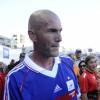 Zinedine Zidane - Match amical de football entre le RC Toulon et l'équipe de France 98 au stade Mayol à Toulon, au profit de l'association de Pascal Olmeta " Un sourire, un espoir pour la vie". Une mi-temps était dédiée au rugby et l'autre au football. Le 28 juillet 2015