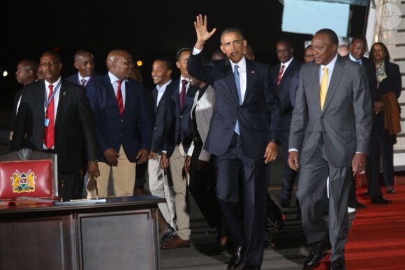 Barack Obama et Uhuru Kenyatta à Nairobi, le 24 juillet 2015. 