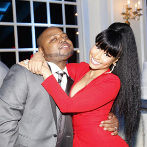 Nicki Minaj et le jeune marié, son grand frère Jelani Maraj. Baldwin (comté de Nassau, État de New York), le 22 août 2015.