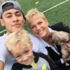 Neymar et son fils Davi Lucca - 2015