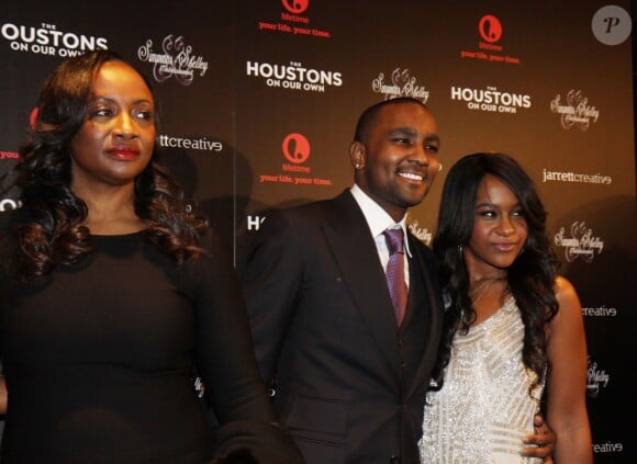 Pat Houston, Nick Gordon, Bobbi Kristina Brown - La famille Houston a l'avant-premiere de leur nouvelle emission de tele-realite 'The Houstons On Our Own' a New York le 22 octobre 2012