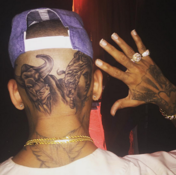 Chris Brown Il Dévoile Son Nouveau Tatouage Complet Purepeople