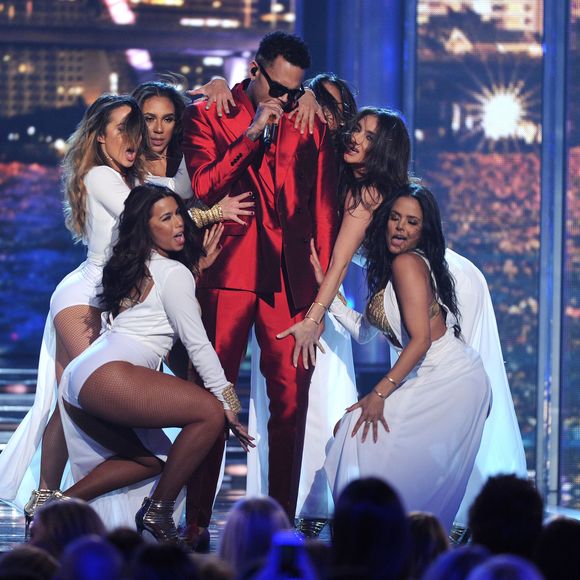 Chris Brown aux Billboard Music Awards 2015 à Las Vegas. Le 17 mai 2015.