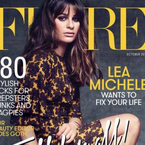 Lea Michele en couverture de Flare, édition octobre 2015