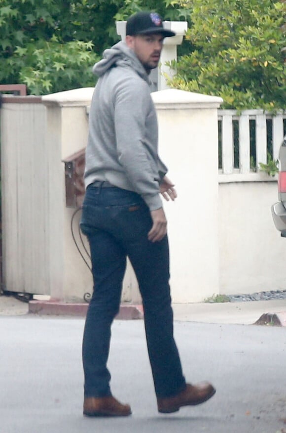 Matthew Paetz escalade le grillage de la maison de la mère de sa compagne Lea Michele à Los Feliz, le 6 mai 2015