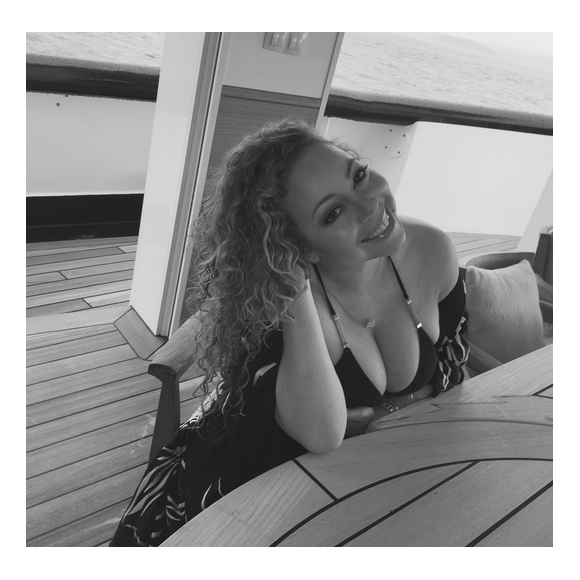 Mariah Carey au naturel / photo postée sur le compte Instagram de la chanteuse.