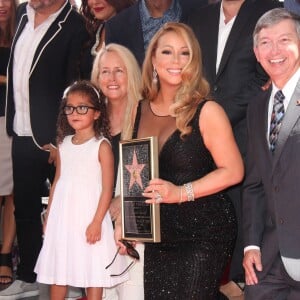 Mariah Carey et sa fille Monroe Cannon - Mariah Carey reçoit son étoile sur le Walk of Fame à Hollywood, le 5 août 2015. 